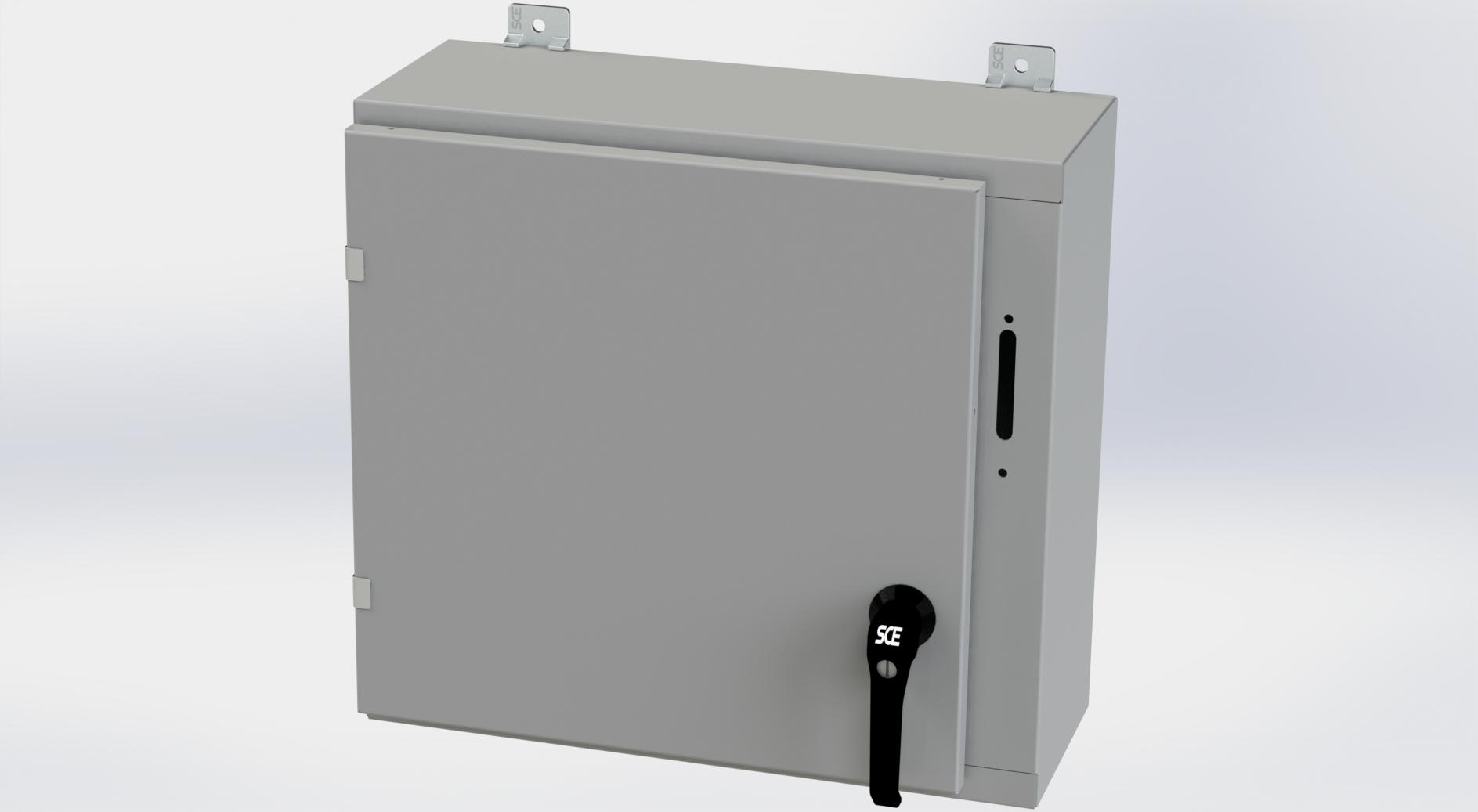 Saginaw Control SCE-20SA2208LPPL Obselete Use SCE-20XEL2108LP, Height:20.00", Width:21.38", Depth:8.00", ANSI-61 gray powder coating inside and out. Optional sub-panels are powder coated white.