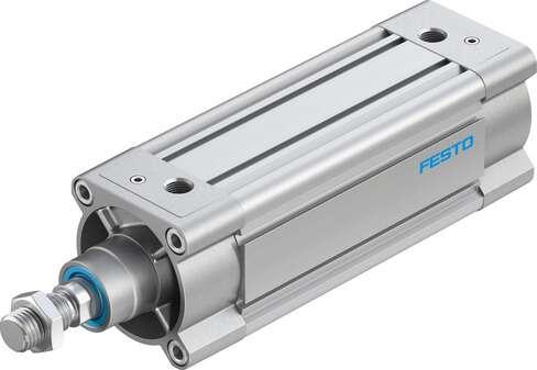 Festo 3656641 standards-based cylinder DSBC-80-150-D3-PPVA-N3 With adjustable cushioning at both ends. Stroke: 150 mm, Piston diameter: 80 mm, Piston rod thread: M20x1,5, Cushioning: PPV: Pneumatic cushioning adjustable at both ends, Assembly position: Any