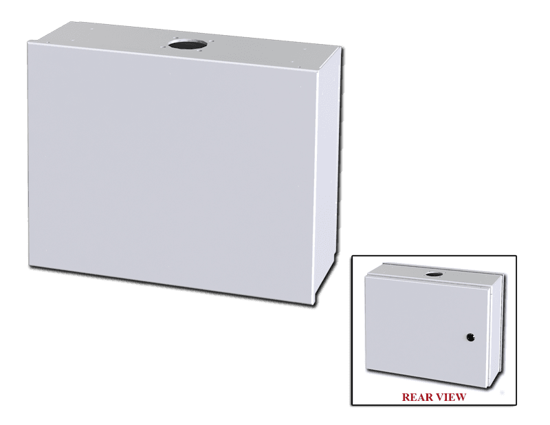 Saginaw Control SCE-14HMI1806LP HMI Enclosure, Height:14.00", Width:18.00", Depth:6.00", RAL 7035 gray powder coated inside and out. Optional sub-panels powder coated white.