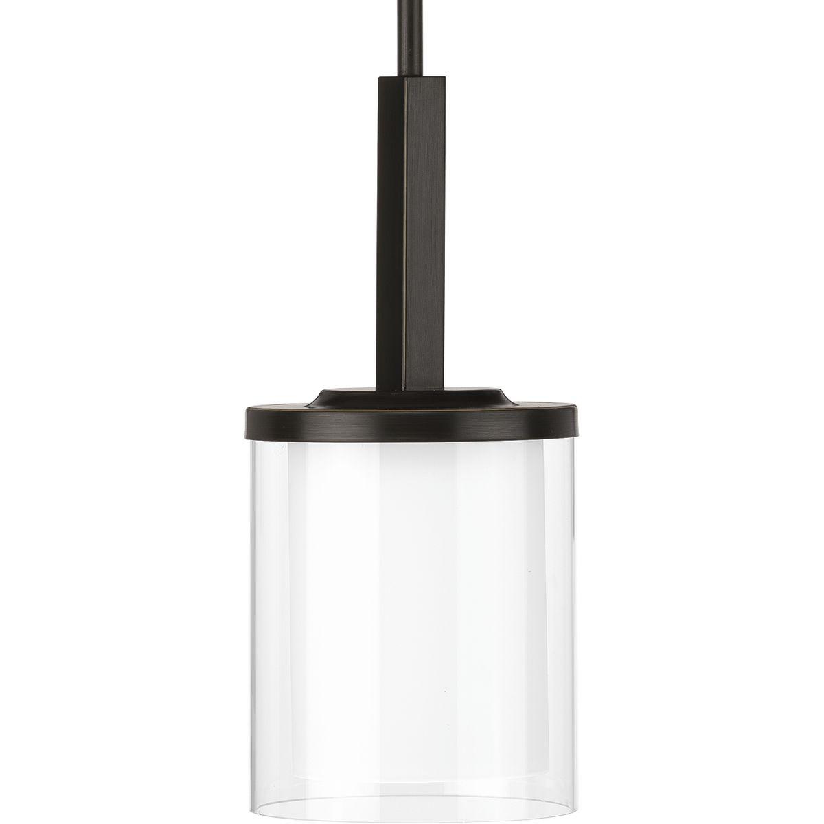 Hubbell P500192-020 Sleek lines and the union of Antique Bronze and faux wood accents enhance the calming demeanor of the Mast one-light mini-pendant. A fitting choice for shining light onto a countertop or over a dining table or kitchen island in coastal and modern farmhous