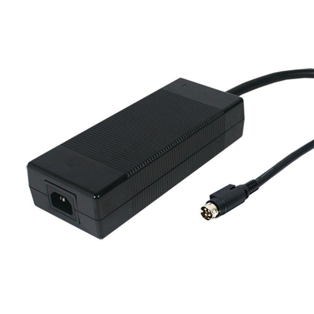 MEAN WELL GC220A12-AD1 AC-DC Desktop charger; Output 13.6VDC at 13.5A with 4 pin DIN plug