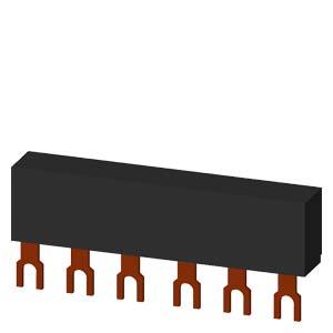 Siemens 3RV1915-1AB 3-phase busbars Modular spacing 45 mm for 2 switches Fork shape connections
