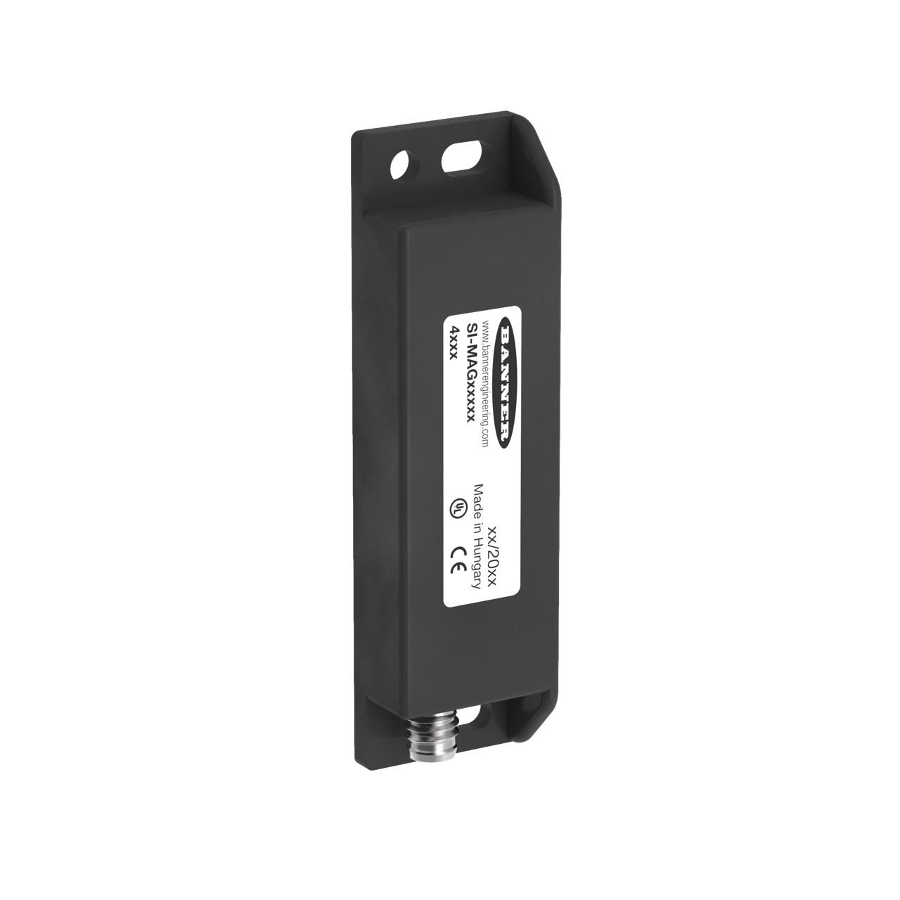 Banner SI-MAGB1SMQD Magnetic Switch: Rectangular Sensor, Repeat Switching Accuracy: +/- 0.1 mm, Dimensions: 88 x 25 mm; 4-pin M8 Integral Pico-Style QD, Used With Model: SI-MAGB1MM