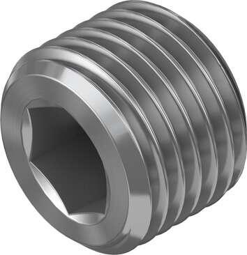 Festo 174165 blanking plug B-1/4-NPT Corrosion resistance classification CRC: 2 - Moderate corrosion stress, Pneumatic connection, port  1: NPT1/4-18, Materials note: Conforms to RoHS