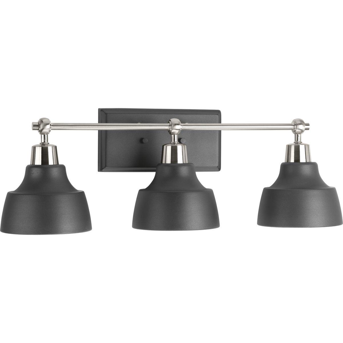 Hubbell P300041-009 Vintage and industrial styling coalesce in the functional, yet elegant frame of the Bramlett fixtures. Metal reflector style shades are complemented by contrasting metallic fittings. Fixtures from this collection pair well with either vintage style or tra