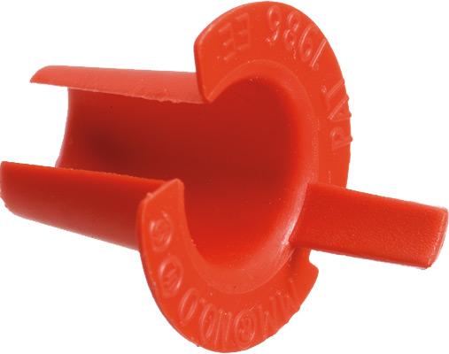 Arlington Industries AS1 Anti-short bushing. Plastic. Trade Size 3/8. Cable Range 14/4 to #4/1, red
