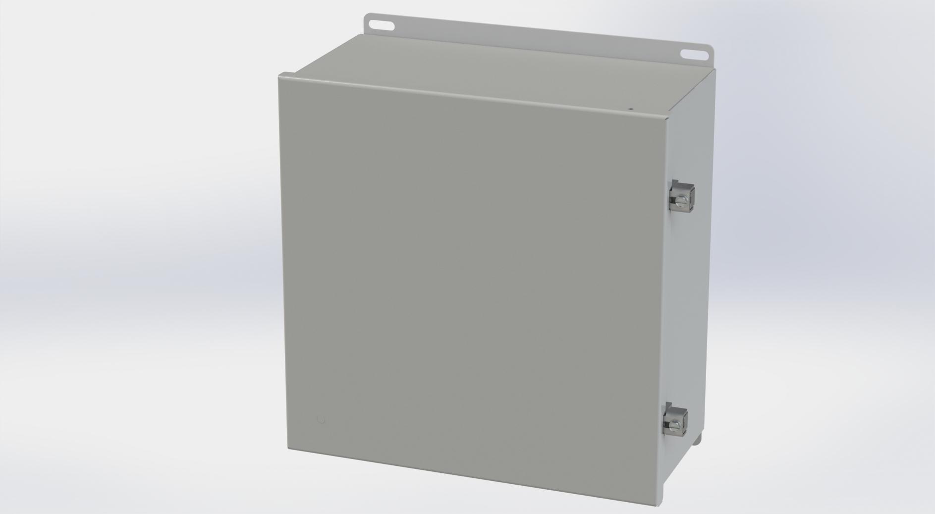 Saginaw Control SCE-1212CHNF CHNF Enclosure, Height:12.13", Width:12.00", Depth:6.00", ANSI-61 gray powder coating inside and out. Optional sub-panels are powder coated white.