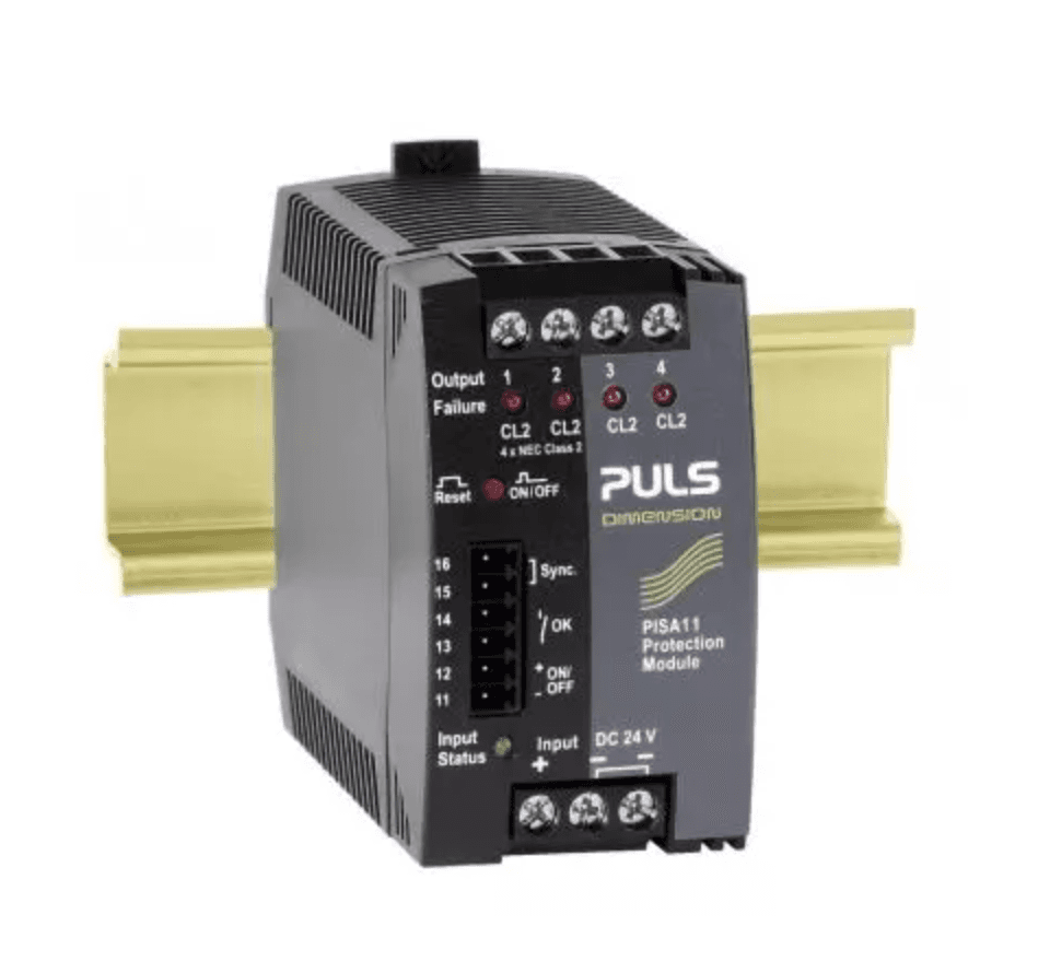 Puls PISA11.CLASS2 Protection Module, 4 Channel Output, 4 x NEC Class 2 Circuits - 14.8A Max