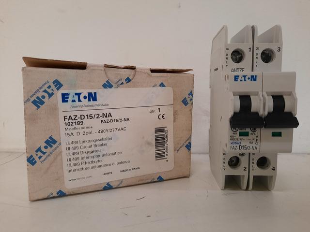 FAZ-D15/2-NA Part Image. Manufactured by Eaton.
