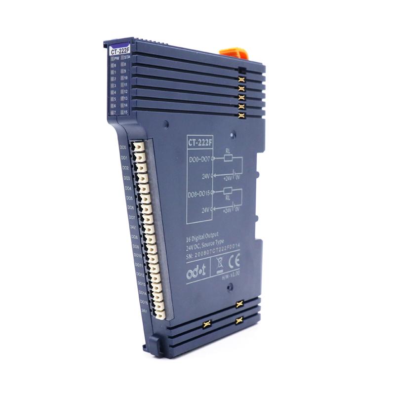 ODOT Automation CT-222F 16 channel digital output, source type, PNP, 24VDC output voltage, 0.5A