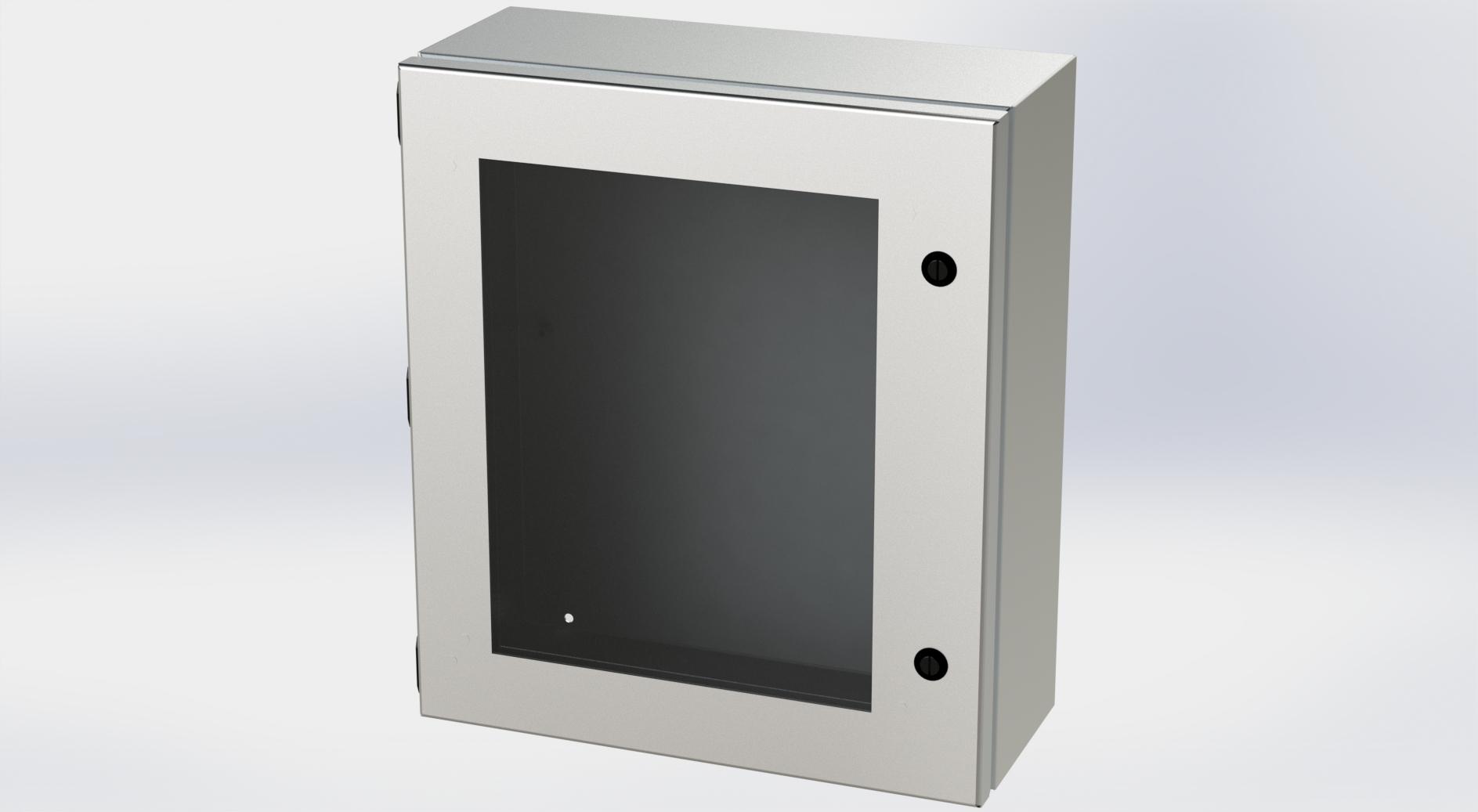 Saginaw Control SCE-1614ELJWSS6 S.S. ELJ Enclosure W/Viewing Window, Height:16.00", Width:14.00", Depth:6.00", #4 brushed finish on all exterior surfaces. Optional panels are powder coated white.