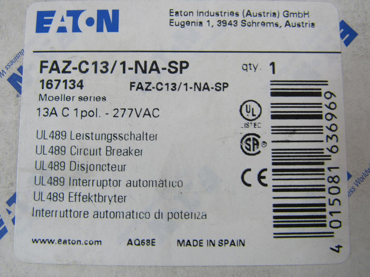 Eaton FAZ-C13/1-NA-SP Eaton - FAZ-C13/1-NA-SP