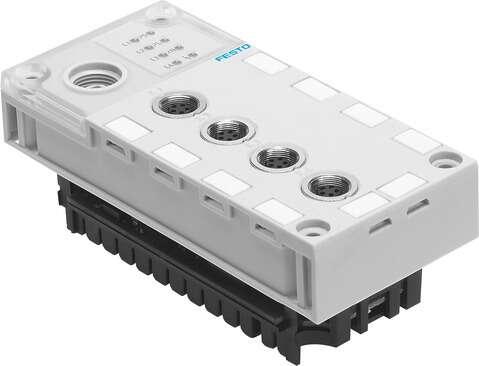 Festo 526705 electrical interface CPX-CP-4-FB Connection of all CP modules to the CPX valve terminal is made possible with the CPX CP interface. Corrosion resistance classification CRC: 2 - Moderate corrosion stress, Product weight: 139 g