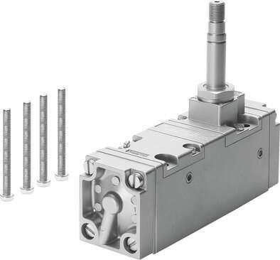 Festo 6117 solenoid valve CM-5/2-1/2-CH With plug socket and manual override, without sub-base Valve function: 5/2 monostable, Operating pressure: 1,5 - 10 bar, Pneumatic connection, port  1: G1/2, Pneumatic connection, port  2: G1/2, Pneumatic connection, port  3: 