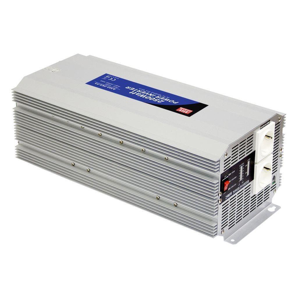 MEAN WELL A302-2K5-F3 DC-AC Modified sine wave inverter 2500W; Input 24Vdc; Output 230Vac; ON/OFF switch; Cooling fan ON/OFF control