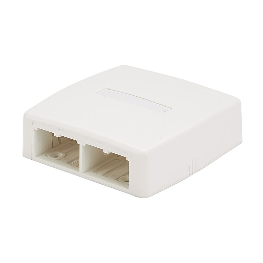Panduit CBXQ4EI-A SURFACE MNT BOX 4-PORT MINICOMW/ QUICK RELEASE COVER ANDADHESIVE, IVORY