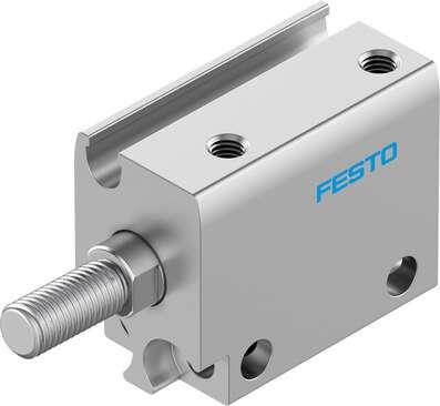 Festo 8080584 compact cylinder AEN-S-10-5-A-A Stroke: 5 mm, Piston diameter: 10 mm, Cushioning: No cushioning, Assembly position: Any, Mode of operation: pushing action