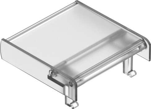 Festo 565573 inscription label holder ASCF-H-L2-5V Corrosion resistance classification CRC: 1 - Low corrosion stress, Product weight: 13,1 g, Materials note: Conforms to RoHS, Material label holder: PVC