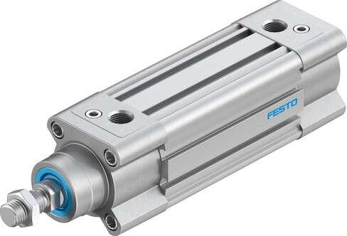 Festo 3660620 standards-based cylinder DSBC-40-60-D3-PPVA-N3 With adjustable cushioning at both ends. Stroke: 60 mm, Piston diameter: 40 mm, Piston rod thread: M12x1,25, Cushioning: PPV: Pneumatic cushioning adjustable at both ends, Assembly position: Any