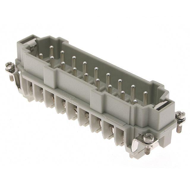 Mencom CMEM-16 Standard, CME series, Male Rectangular Insert, size 104.27, 16 pin, 16 amp, Screw
