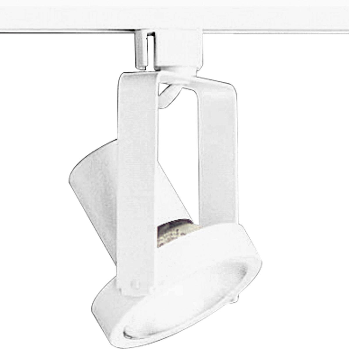 Hubbell P6327-28 White high tech Alpha Trak track head with 360 degree horizontal rotation and 90 degree vertical rotation.  Heads can be easily repositioned on the track to provide lighting in different areas of the room. Excellent for both residential and retail locatio