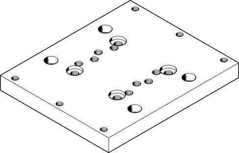 Festo 192692 adapter plate kit HAPB-32/40 for direct mounting DFM - DGPL Assembly position: Any, Corrosion resistance classification CRC: 2 - Moderate corrosion stress, Materials note: Free of copper and PTFE