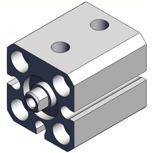 SMC CDQSB12-20D C(D)QS, Compact Cylinder, Double Acting, Single Rod