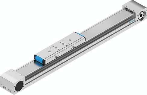 Festo 8041858 toothed belt axis ELGA-TB-KF-80-400-0H With recirculating ball bearing guide Effective diameter of drive pinion: 39,79 mm, Working stroke: 400 mm, Size: 80, Stroke reserve: 0 mm, Toothed-belt stretch: 0,168 %