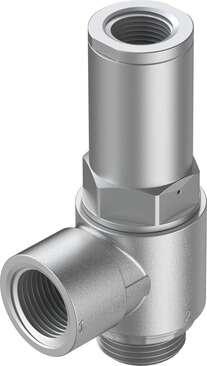 Festo 530033 Piloted check valve HGL-1/2-B With sealing ring OL. Valve function: piloted non-return function, Pneumatic connection, port  1: G1/2, Pneumatic connection, port  2: G1/2, Type of actuation: pneumatic, Pilot air port 21: G3/8