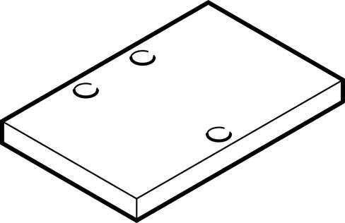 Festo 541669 plate MPL-TC-3-14 Corrosion resistance classification CRC: 2 - Moderate corrosion stress, Materials note: Conforms to RoHS