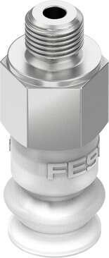 Festo 1394696 suction cup VASB-8-M5-SI-B Sealing ring is not included in the scope of delivery. Suction cup height compensator: 3,3 mm, Nominal size: 2 mm, suction cup diameter: 8 mm, suction cup volume: 0,163 cm3, Position of connection: on top