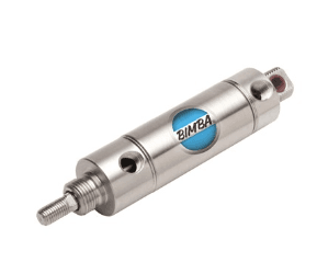 Bimba MRS-023-DXPZ Bimba MRS-023-DXPZ is a double-acting magnetic reed switch pneumatic cylinder with heavy-duty switch track, built-in magnet, 9/16" bore, 3" stroke, double end/rear pivot mounting, and #10-32 UNF-2A male threaded rod. Part of the Original Line MRS series.