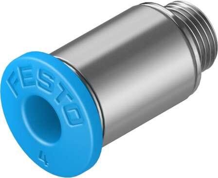 Festo 153315 push-in fitting QSM-M5-4-I male thread with internal hexagon socket. Size: Mini, Nominal size: 2,5 mm, Type of seal on screw-in stud: Sealing ring, Assembly position: Any, Container size: 10