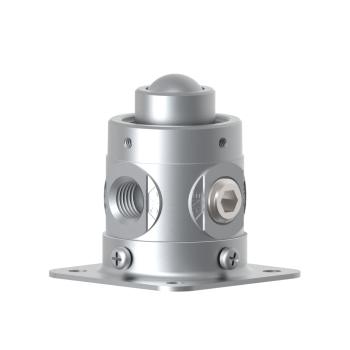 Humphrey 250B21021 Mechanical Valves, Roller Ball Operated Valves, Number of Ports: 2 ports, Number of Positions: 2 positions, Valve Function: Normally closed, Piping Type: Inline, Direct piping, Options Included: Mounting Base, Approx Size (in) HxWxD: 2.38 x 1.56 DIA