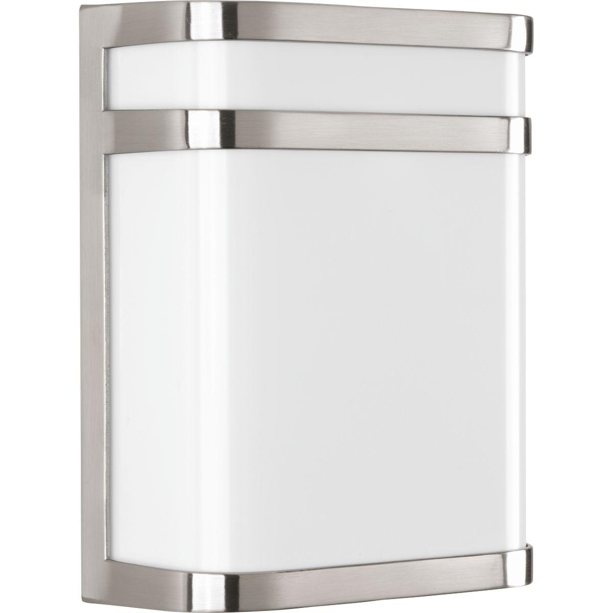 Hubbell P5801-0930K9 Clean lines are up front and center for these modern LED outdoor sconces. Valera features a die-cast aluminum frame and matte white, acrylic diffuser. Energy efficient LED source offers 3000K color temperature and 90+CRI output. Title 24 compliant. One-li