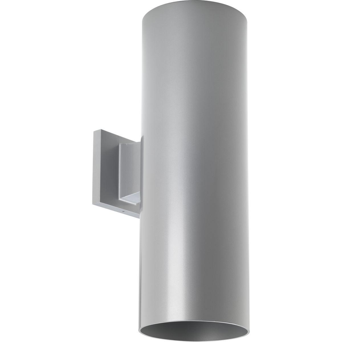 Hubbell P5642-82 6" uplight/downlight wall cylinders are ideal for a wide variety of interior and exterior applications including residential and commercial. The aluminum Cylinders offers a contemporary design with its sleek cylindrical form and elegant Metallic Gray fini