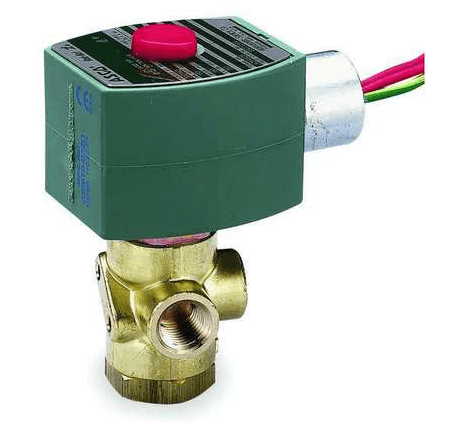 ASCO EF8320G172 120V AC Brass Quick Exhaust Solenoid Valve, Universal, 1/4 in Pipe Size