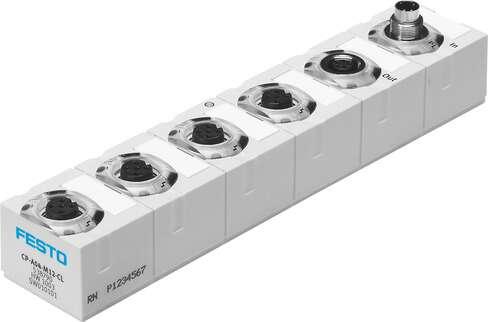 Festo 538790 input/output module CP-A04-M12-CL With 4 outputs Authorisation: (* C-Tick, * c UL us - Listed (OL)), CE mark (see declaration of conformity): (* to EU directive for EMC, * to EU directive explosion protection (ATEX)), ATEX category Gas: II 3G, ATEX catego