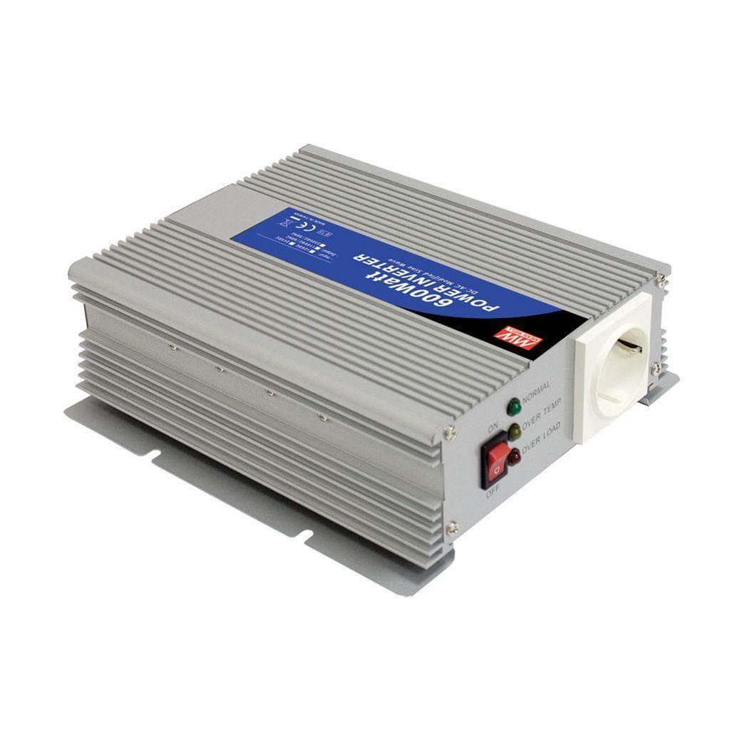 MEAN WELL A302-600-F3 DC-AC Modified sine wave inverter 600W; Input 24Vdc; Output 230Vac; ON/OFF switch; Cooling fan ON/OFF control