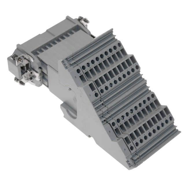 Mencom CTM-40L Standard, CT series, Male Rectangular Insert, size 77.27, 40 pin, 10 amp, Screw Left ground