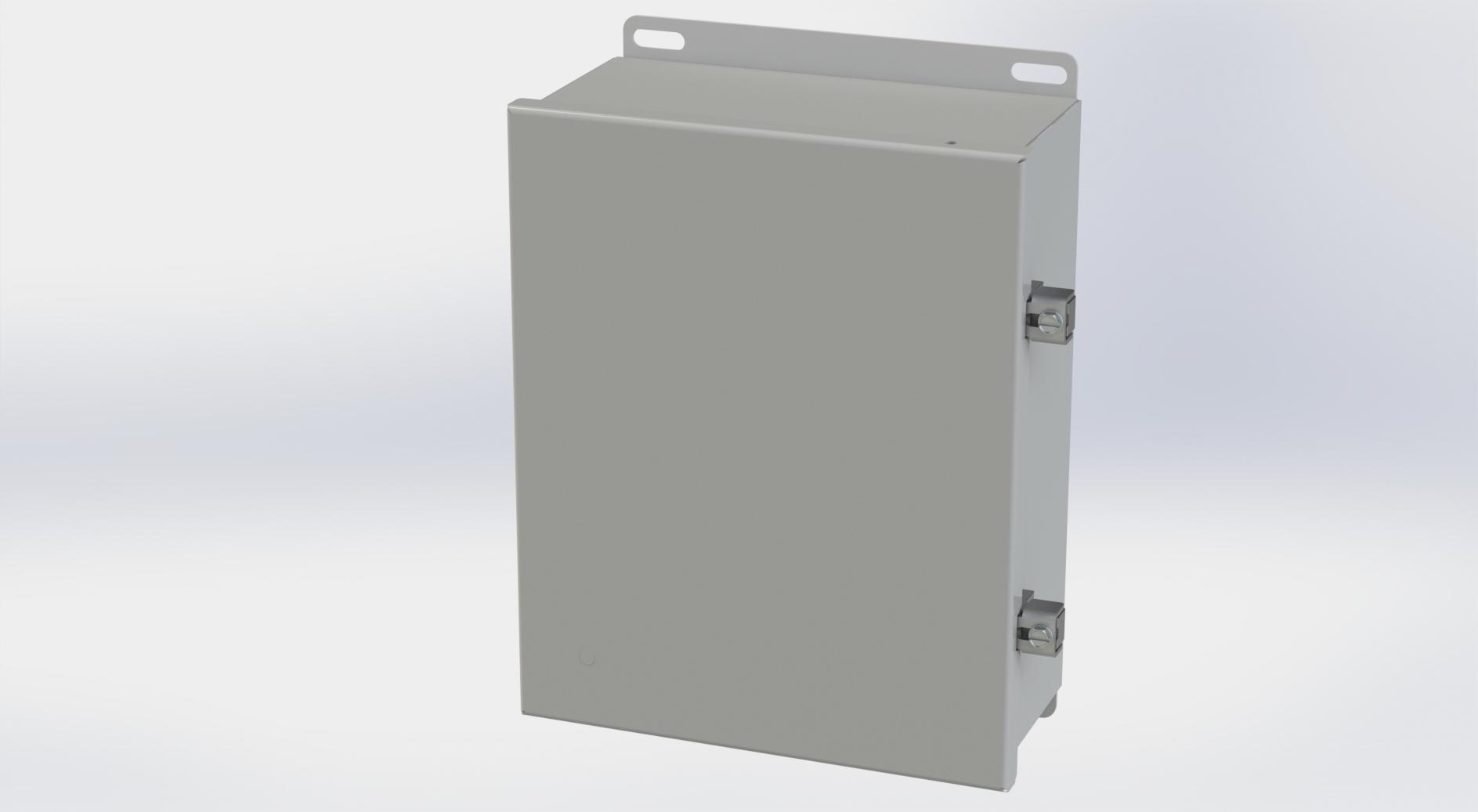 Saginaw Control SCE-1008CHNF CHNF Enclosure, Height:10.13", Width:8.00", Depth:4.00", ANSI-61 gray powder coating inside and out. Optional sub-panels are powder coated white.
