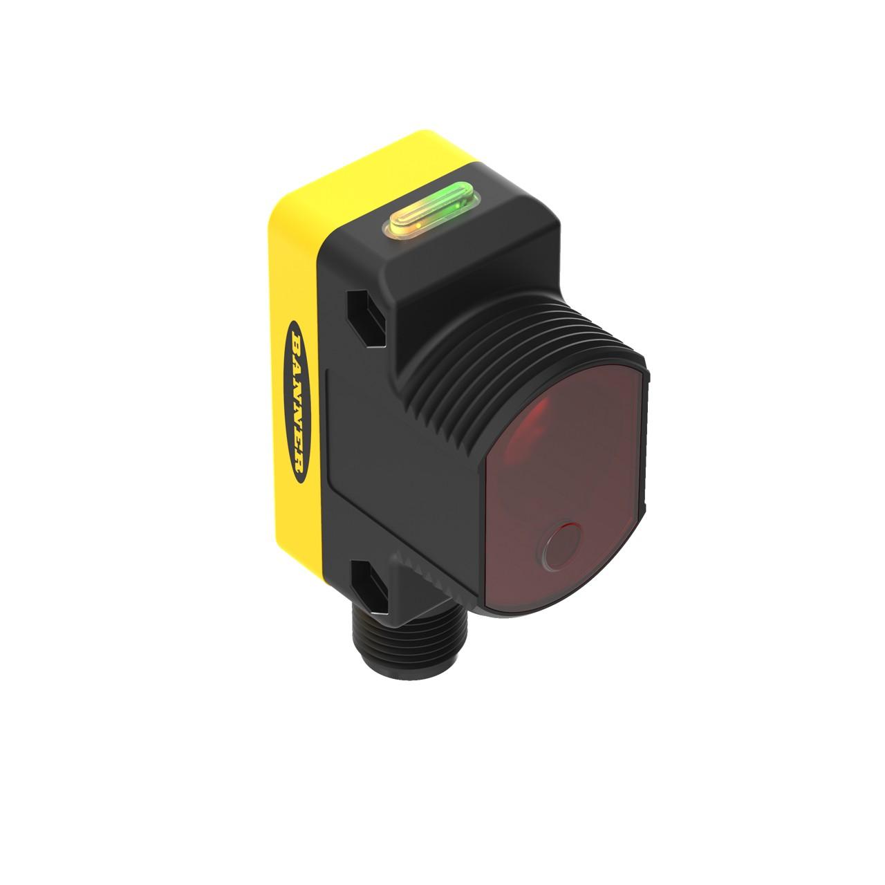 Banner QS30LDQ Class 1 Laser photo-electric sensor with diffuse mode - Banner Engineering (WORLD-BEAM series - QS30 Diffuse-mode Laser sensors series) - Part #70231 - Sensing range 400mm - Visible red light (650nm) - 1 x digital output (PNP/NPN transistor) (Light-ON or 