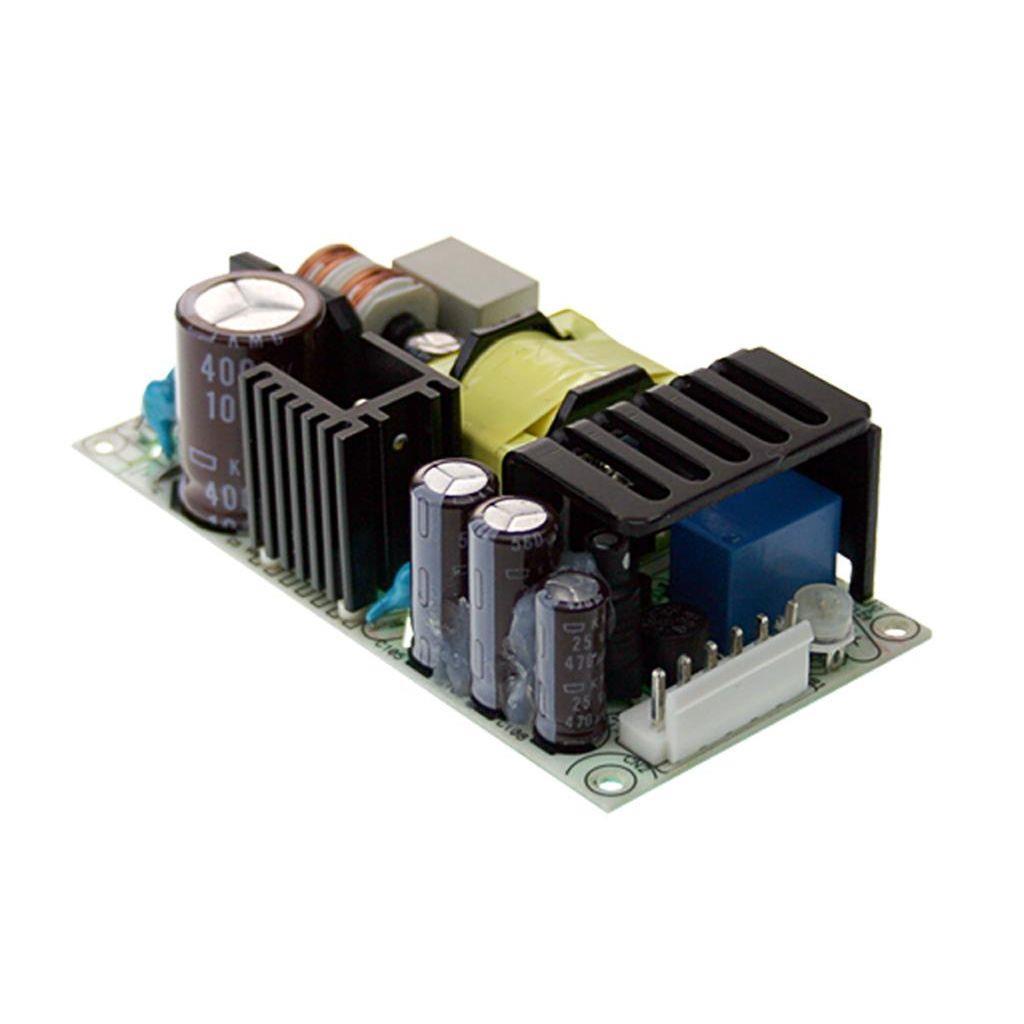 MEAN WELL PSC-60A AC-DC Open frame power supply with UPS function; Output 13.8Vdc at 4.3A +13.8Vdc at 1.5A; with battery charger output