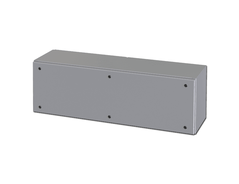 Saginaw Control SCE-1448T Top, Console (Series 14), Height:16.00", Width:48.00", Depth:12.50", Made from heavy gauge steel.
