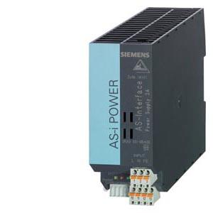Siemens 3RX9501-0BA00 AS-i Power 3A 120 V/230 V AC AS-Interface power supply unit, IP20 IN: 120 V / 230 V AC OUT: AS-i, 3 A (30 V DC), IP20 with integrated ground fault detection, with integrated overload detection with AS-i data decoupling