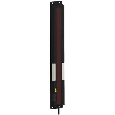 Banner PVA225P6RQ W-6IN Flat-mount array optical sensor for error-proofing of bin handpicking operations - through-beam sensing receiver only - Banner Engineering (PVA) - Part #70049 - Array height 9" / 225mm (10 beams) - NO (Normally Open) / NC (Normally Closed) operation - Sup