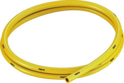 Festo 561719 plastic tubing PUN-V0-8X2-GE-C Flame retardant Outside diameter: 8 mm, Bending radius relevant for flow rate: 35 mm, Inside diameter: 4 mm, Min. bending radius: 9 mm, Tubing characteristics: Suitable for energy chains in applications with high cycle rates