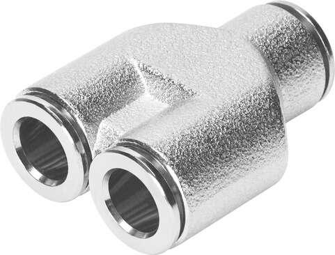 Festo 558799 push-in Y-connector NPQM-Y-Q6-E-P10 Size: Standard, Nominal size: 5,5 mm, Design structure: Push/pull principle, Operating pressure complete temperature range: -0,95 - 16 bar, Operating medium: Compressed air in accordance with ISO8573-1:2010 [7:-:-]