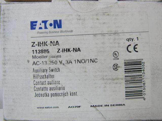 Z-IHK-NA Part Image. Manufactured by Eaton.