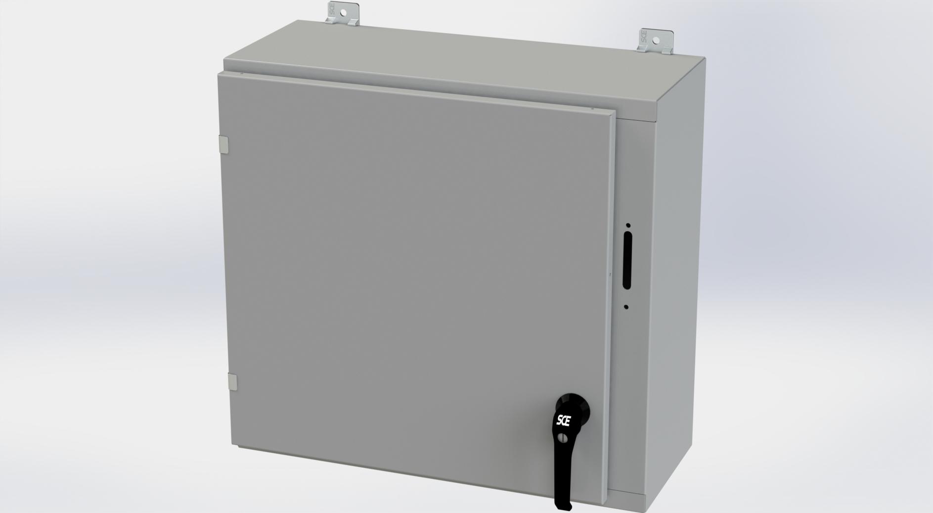 Saginaw Control SCE-24SA2610LPPL Obselete Use SCE-24XEL2510LP, Height:24.00", Width:25.38", Depth:10.00", ANSI-61 gray powder coating inside and out. Optional sub-panels are powder coated white.